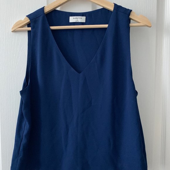 Aritzia Babaton Cobalt Blue Tank Top Camisole Med - Picture 1 of 5